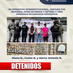 Cateo en Momoxpan deja tres detenidos y decomiso de droga