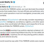 Exdirector de la DEA pide a México solicitar apoyo militar de EU contra cárteles