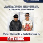 Detienen a dos jóvenes por presuntamente secuestrar a conductor de plataforma y usar su auto para vender droga en Puebla