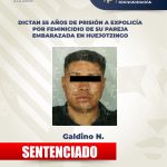 Condenan a 55 años de prisión a expolicía por feminicidio de su pareja embarazada en Huejotzingo